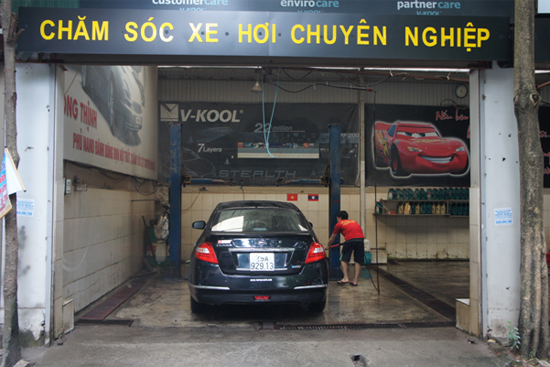 gara rửa xe
