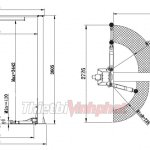 CẦU NÂNG Ô TÔ 2 TRỤ TITANO GIẰNG TRÊN – 4 TẤN – TC-4000S – GIẬT 1 BÊN – ảnh 2