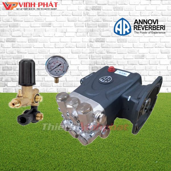 Đầu Bơm Cao Áp Ý AR Annovi Reverberi RR-S18.16HC – Niken – Piston Sứ – Full Phụ Kiện – Mặt Bích
