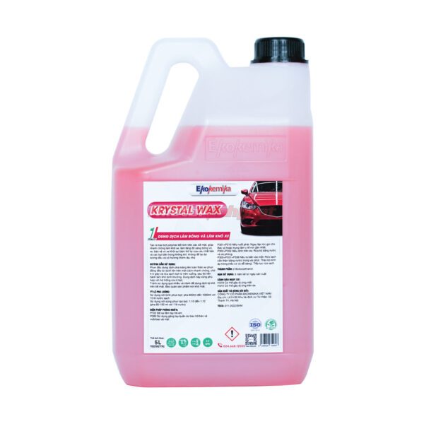 Dung dịch làm bóng và bảo vệ thân xe Ekokemika Krystal Wax – 5 Lít