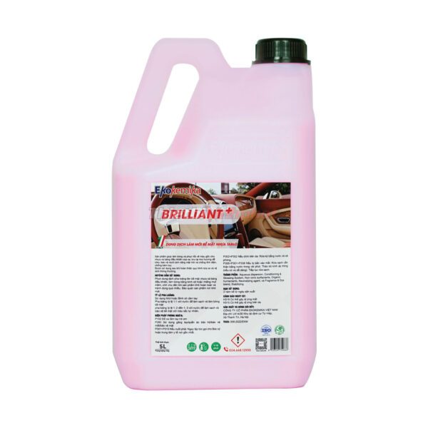 Dung dịch làm bóng, bảo dưỡng da, nhựa và Tablo Ekokemika Brilliant+ – 5 Lít