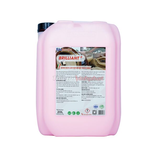 Dung dịch làm bóng, bảo dưỡng da, nhựa và Tablo Ekokemika Brilliant+ – 20 Lít